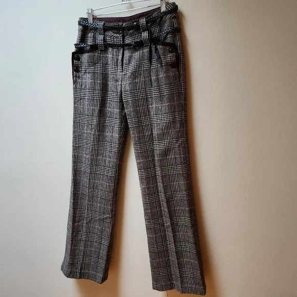 Vintage Y2K Brown Plaid Pants - Picture 4 of 8